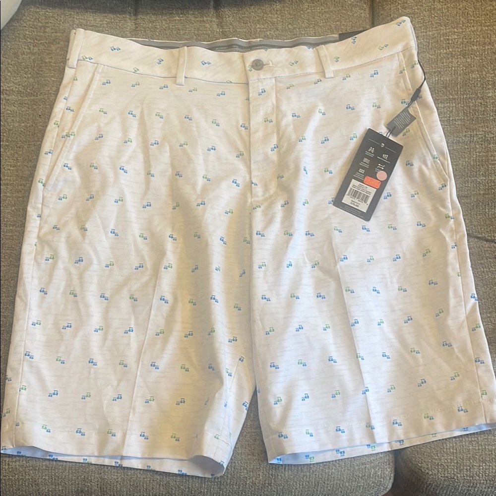 Walter Hagen White Patterned Men Shorts